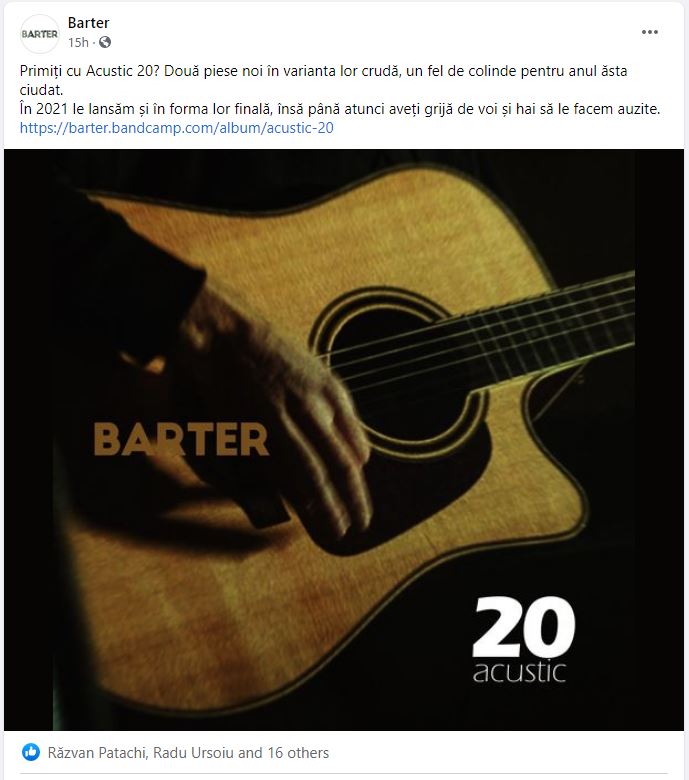 Trupa Barter a lansat Acustic 20