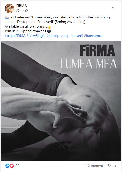 Trupa FIRMA a lansat single-ul „Lumea Mea”