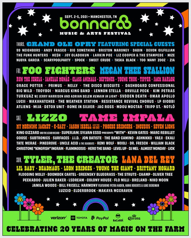 Foo Fighters, Deftones, Run The Jewels si mulți alți artiști anunțați pentru festivalul Bonnaroo 2021
