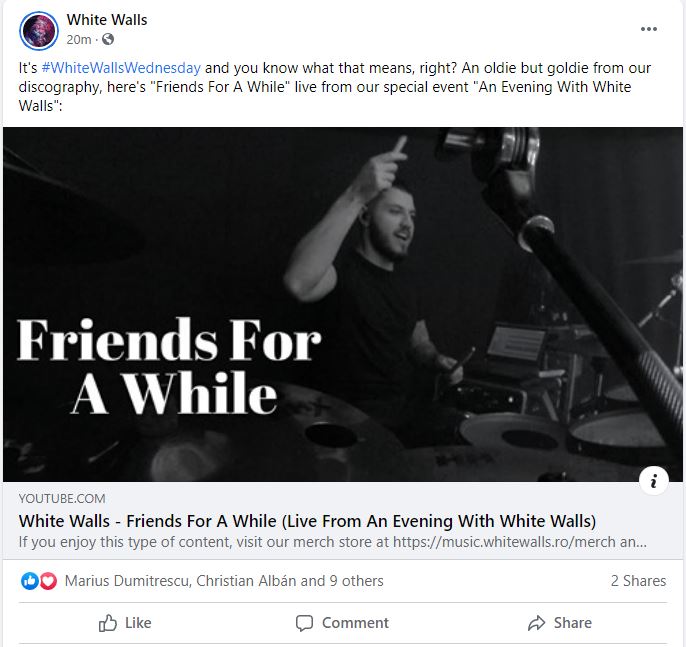 Video: White Walls Friends For A While Live From An Evening With White Walls