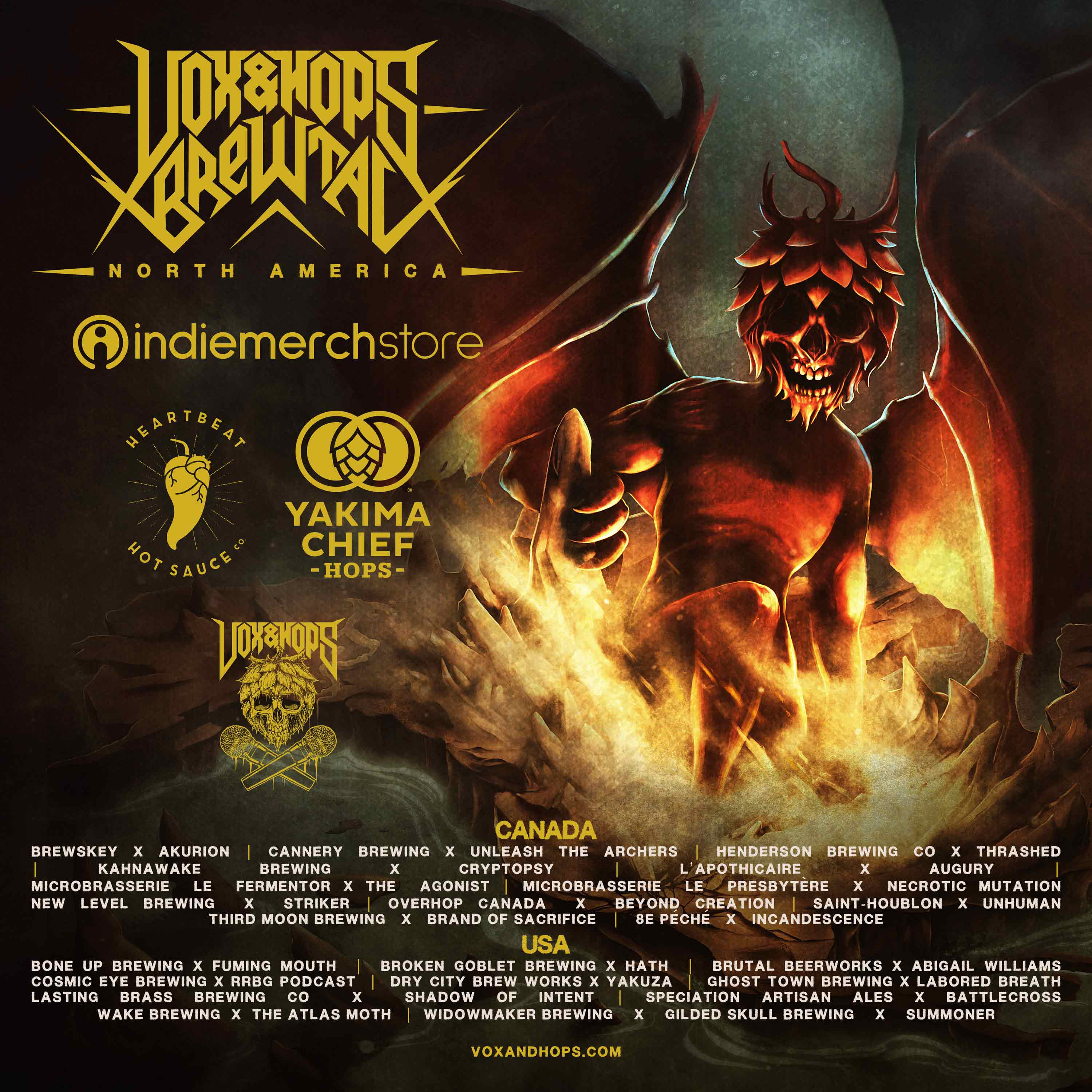Vox&Hops Launches Brewtal North America - 22 Collabs Spreading The Love of Metal & Craft Beer