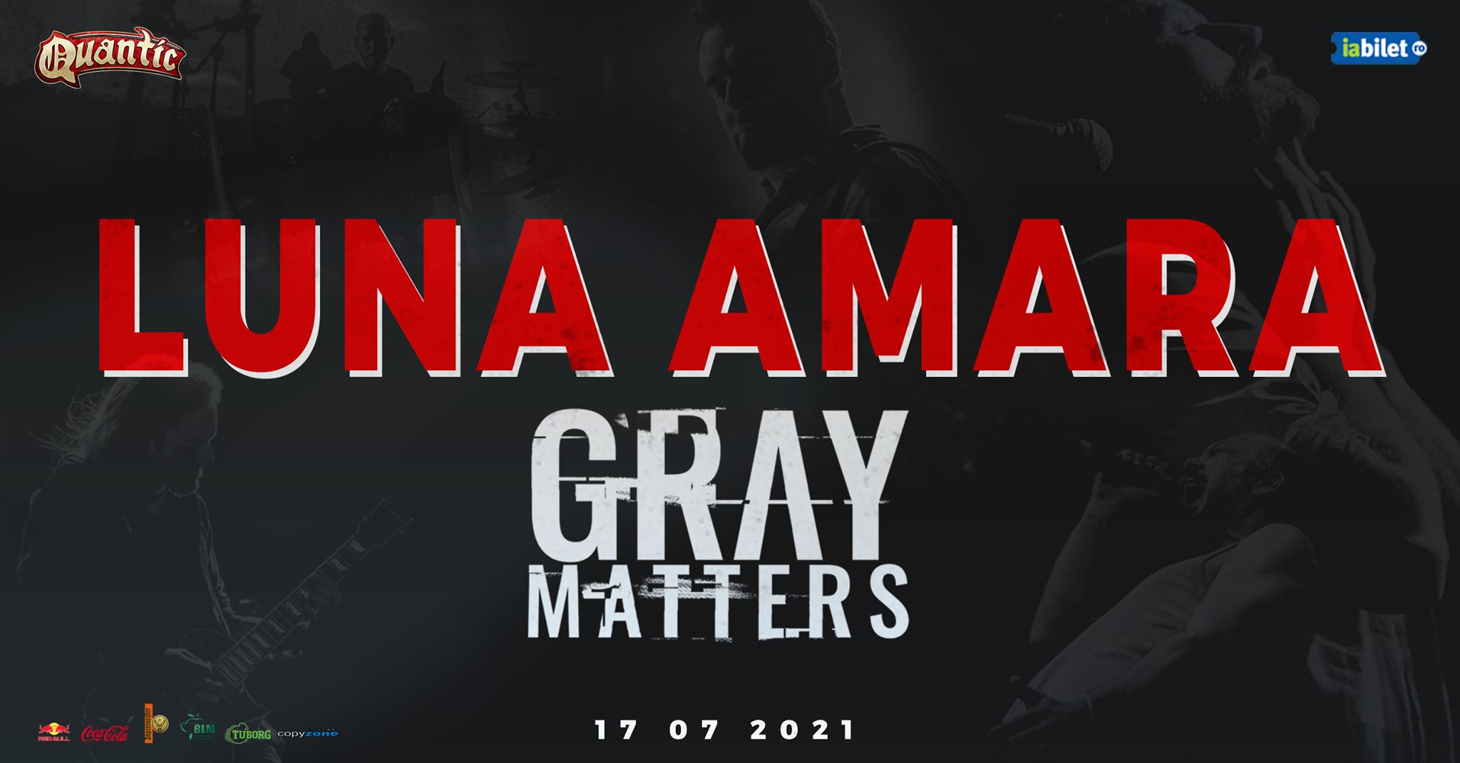 LUNA AMARA și Gray Matters Live în Quantic București