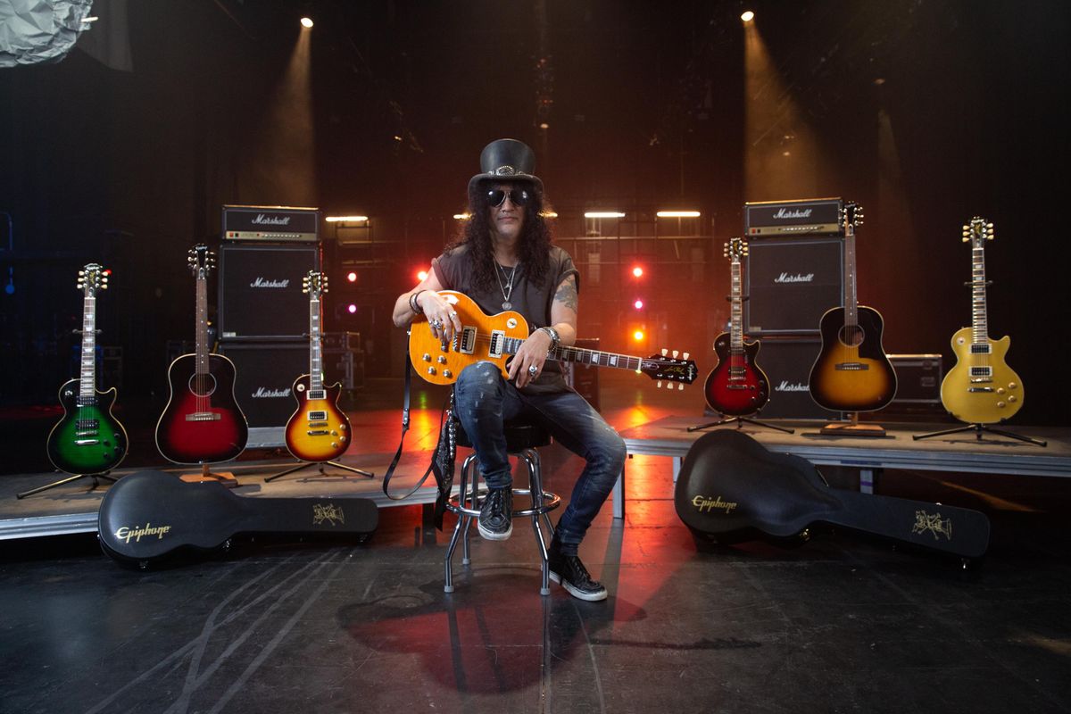 Slash anunță noua colecție de chitare "Epiphone Slash"