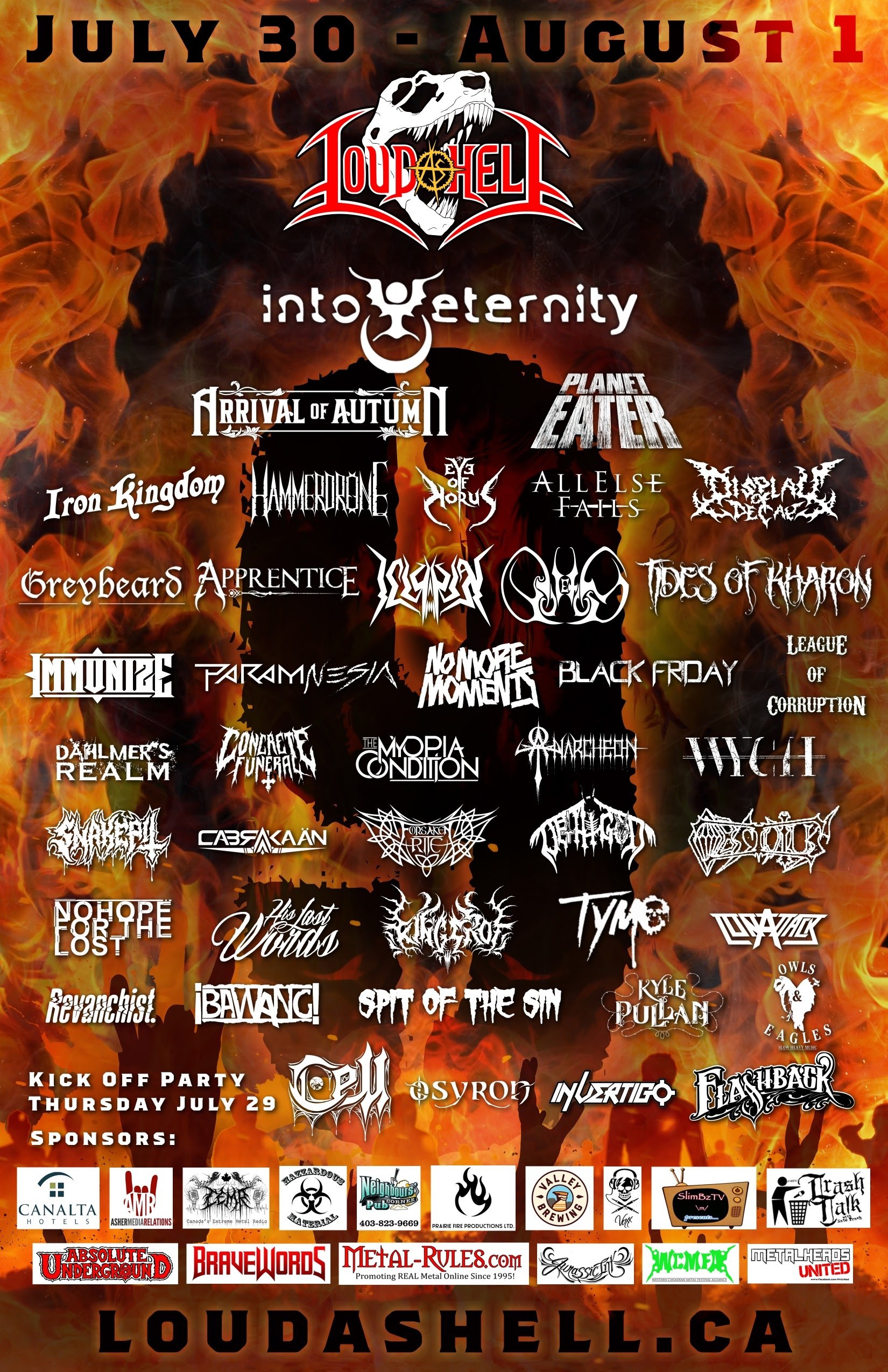 Canadian MetalFest LOUD AS HELL Reveals 2021 Line Up For Its Return July 30 - Aug 1