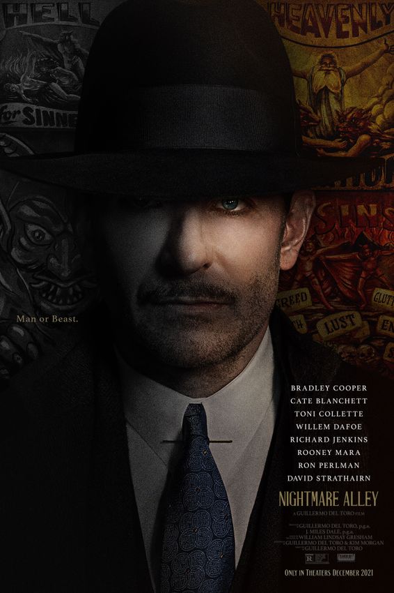 A apărut trailerul pentru filmul Nightmare Alley, o dramă de Guillermo del Toro