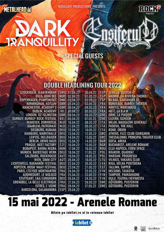 Dark Tranquillity si Ensiferum canta la Bucuresti