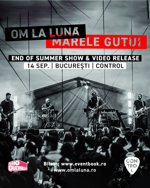 OM LA LUNĂ | LANSARE „MARELE GUTUI” | CONTROL CLUB 14 SEPTEMBRIE - Contemporary-Establishment