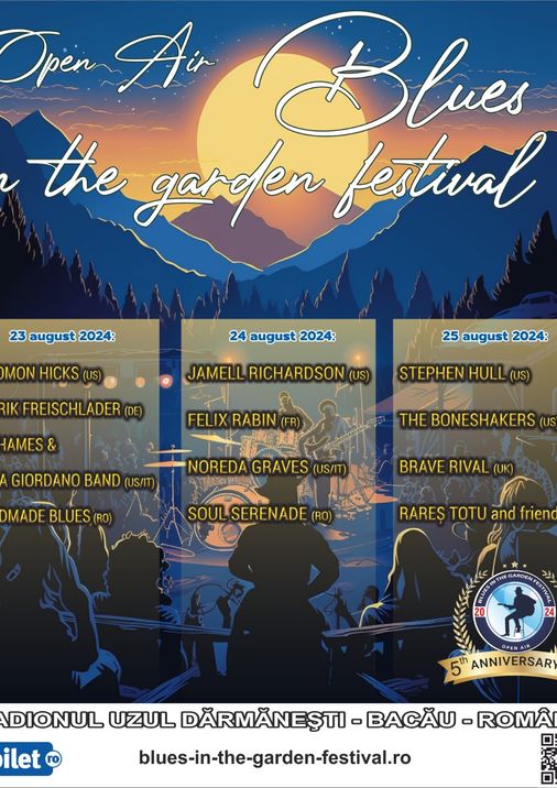 Festivalul Open Air Blues in the Garden 2024: O Aniversare de Cinci Ani Plină de Magie și Muzică - ZaTurk