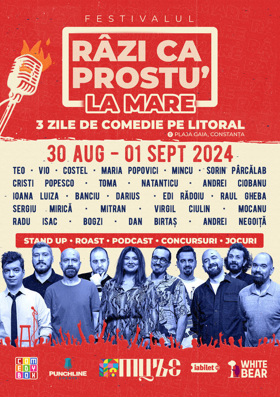 Festivalul de Comedie „Râzi ca prostu’ la mare” Transformă Constanța în Capitala Râsetelor