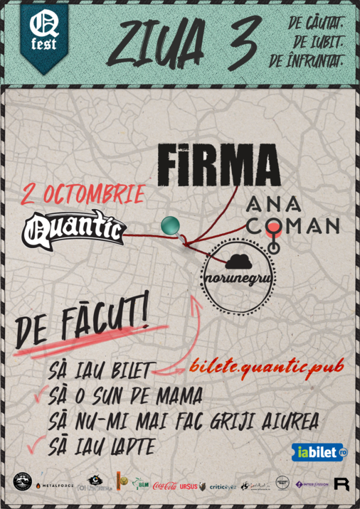 QFest Ziua III: O Seară de Poveste la Quantic cu FiRMA, Ana Coman și NoruNegru - ZaTurk