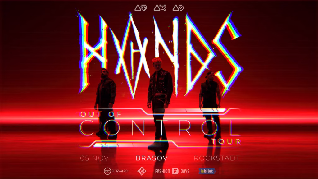 Afișul oficial al concertului HVNDS de la Rockstadt, Brașov